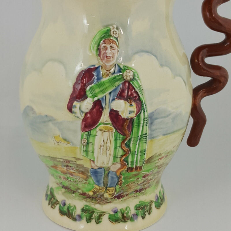 Crown Devon Musical Jug " Sir Harry Lauder " Signed - OA 5850