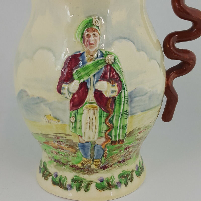 Crown Devon Musical Jug " Sir Harry Lauder " Signed - OA 5850