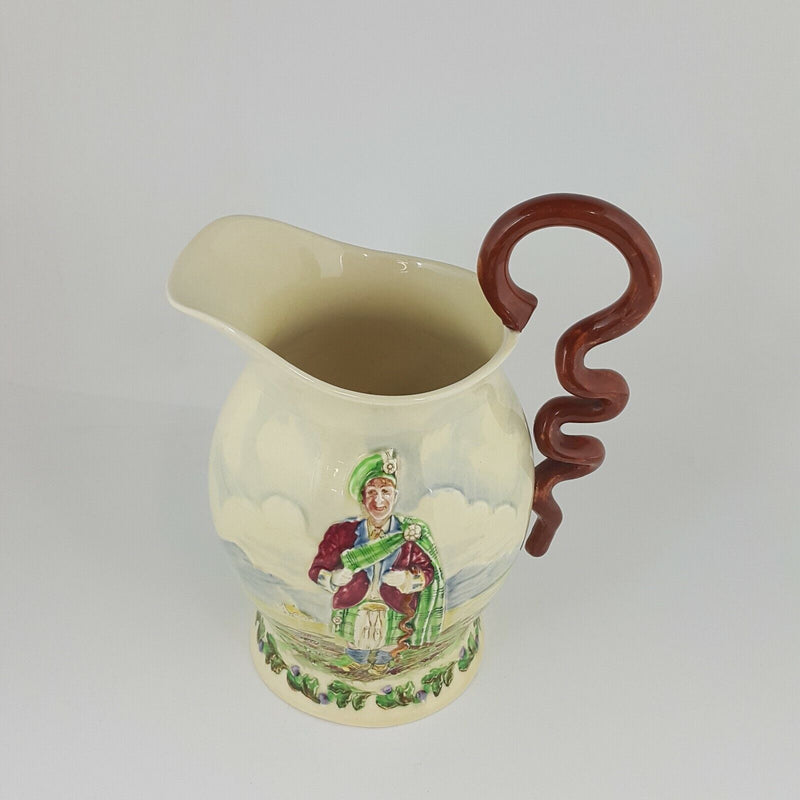 Crown Devon Musical Jug " Sir Harry Lauder " Signed - OA 5850