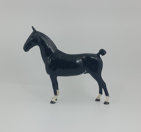 Beswick Black Hackney Horse 1361