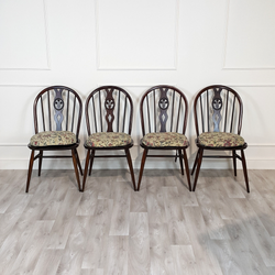 Set Of Four Fleur de Lys Chairs - F216