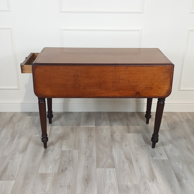 Victorian Mahogany Pembroke Table Fitted With A Drawer - F195