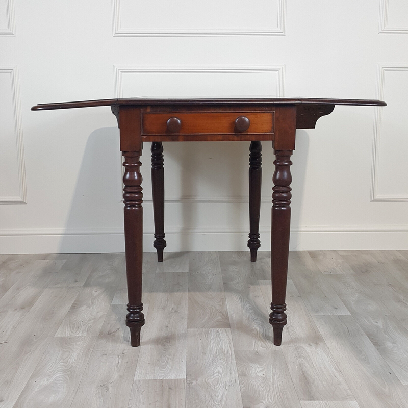 Victorian Mahogany Pembroke Table Fitted With A Drawer - F195