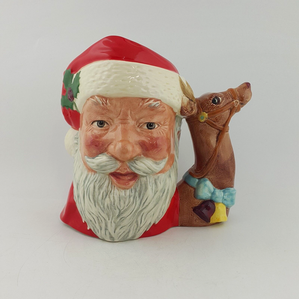 Royal Doulton Large Character Jug D6675 Santa Claus Reindeer - RD 8013