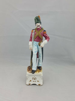 Capodimonte Large Figurine Soldier With Gun - Restored