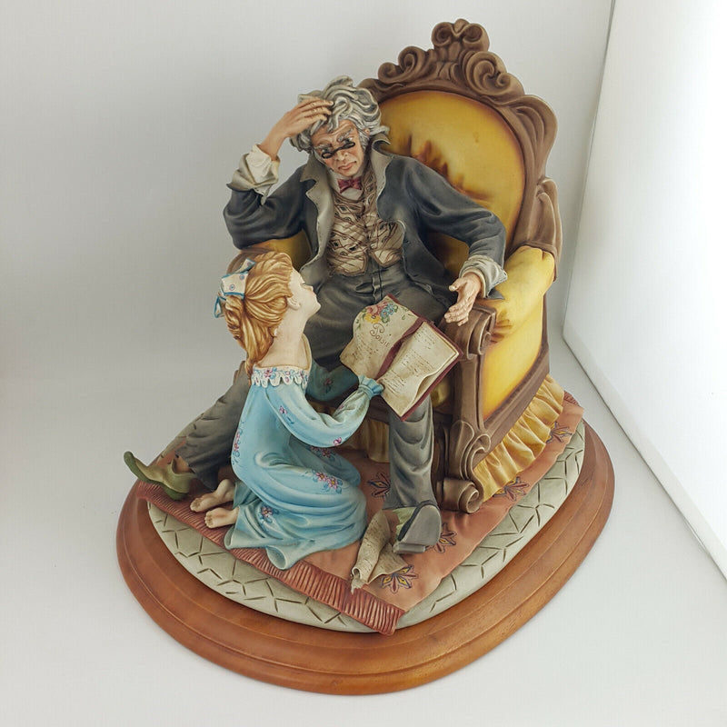 Capodimonte - Story Teller On Wooden Plinth (11 Kg) - CDT 866