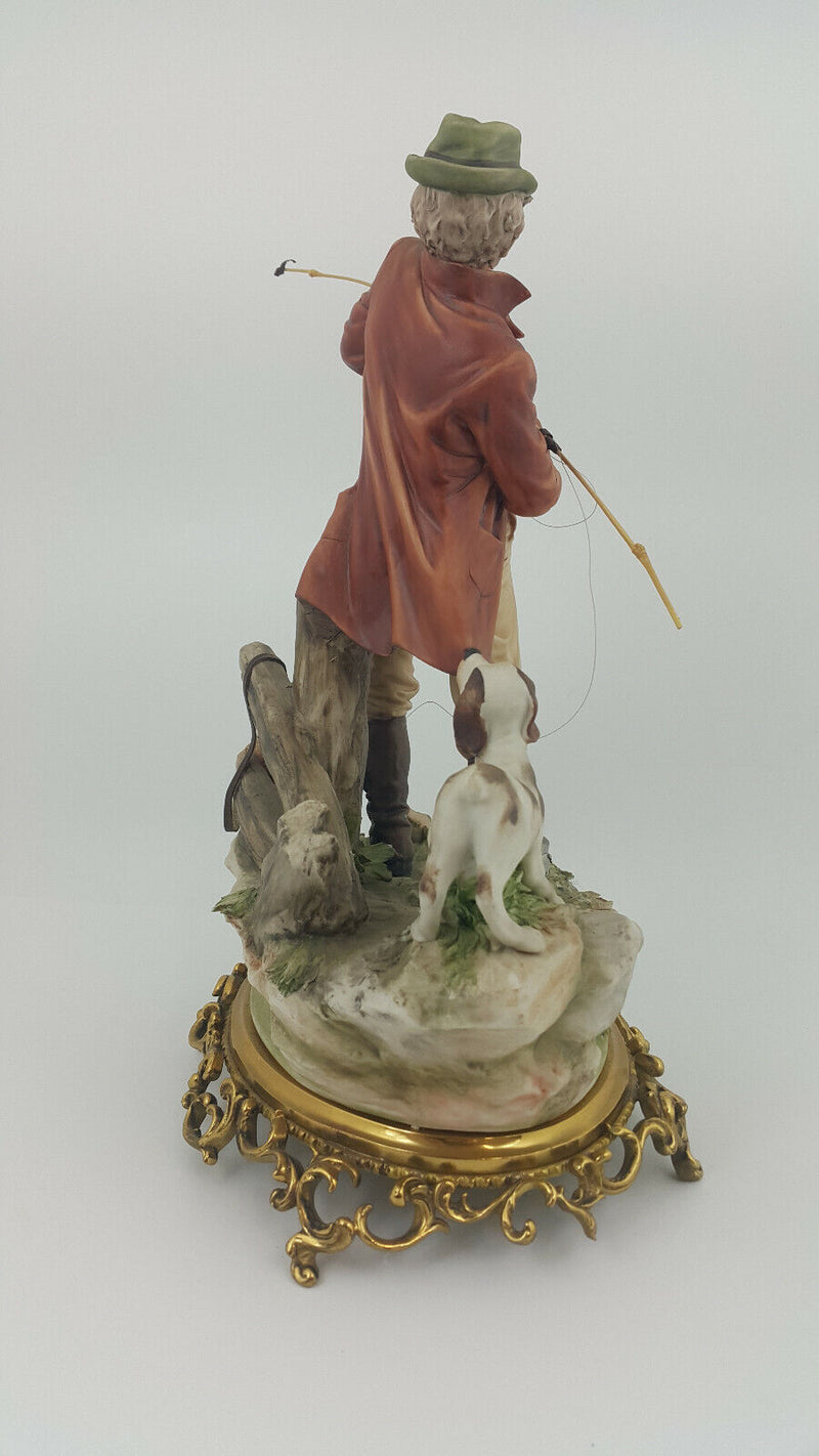 Capodimonte Large Figurine Fisherman - Broken