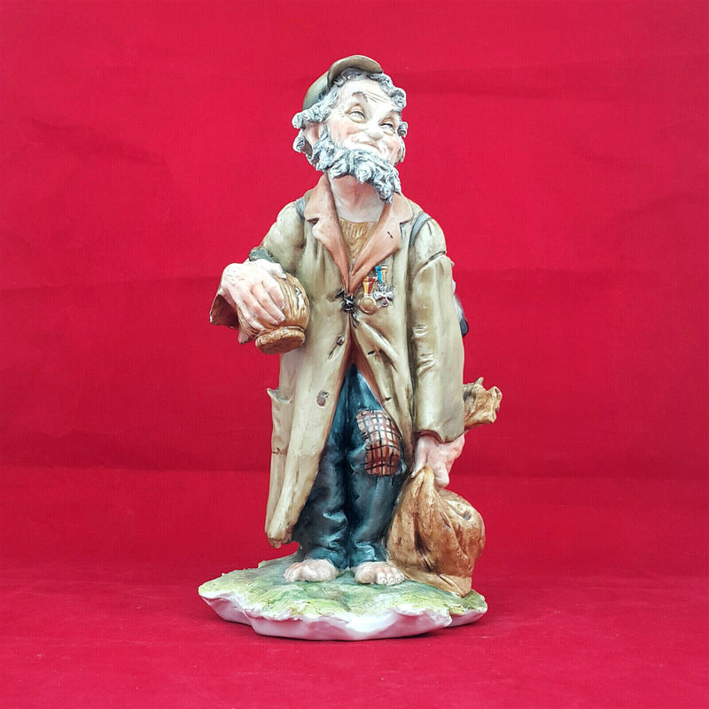 Capodimonte Figurine The War Veteran by Tyche Bruno (small chip)