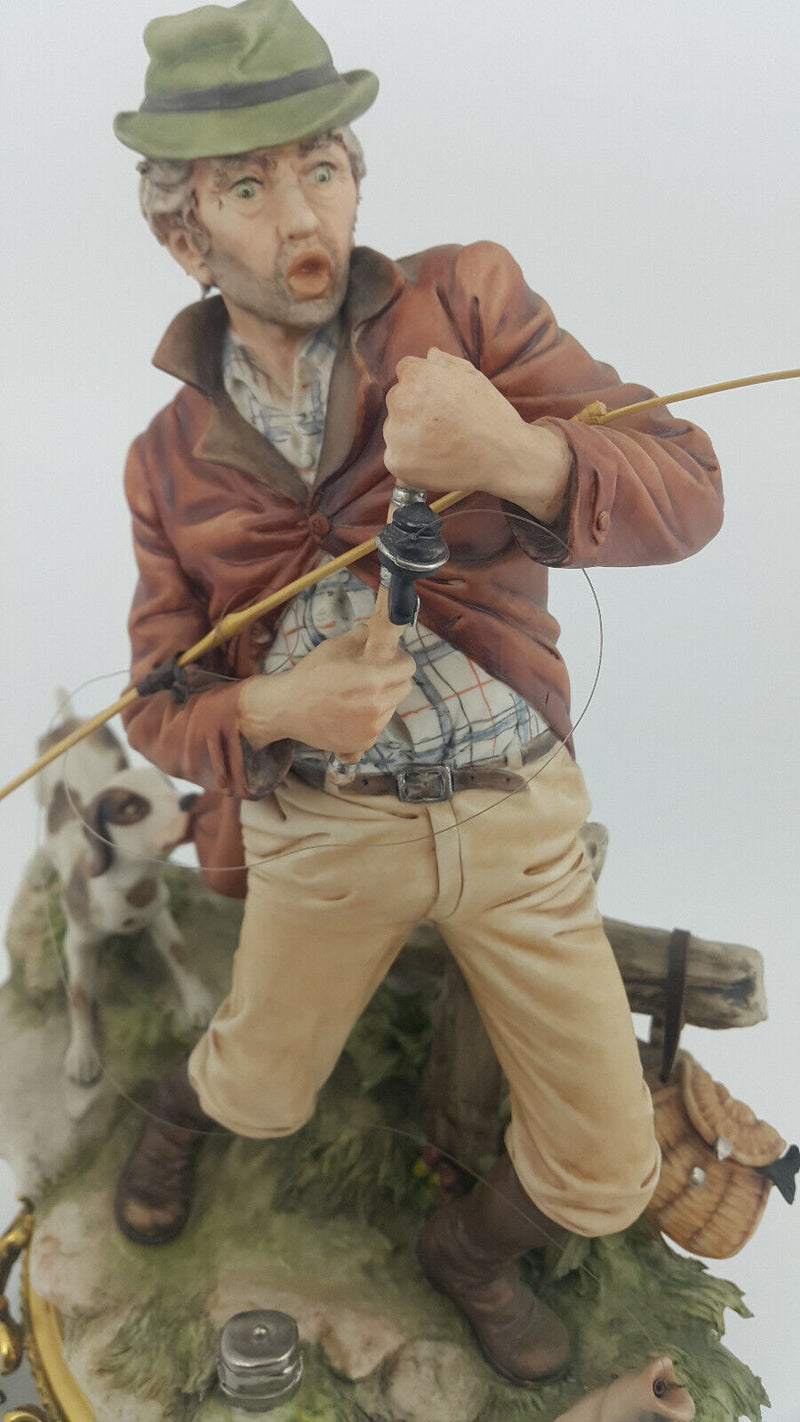 Capodimonte Large Figurine Fisherman - Broken