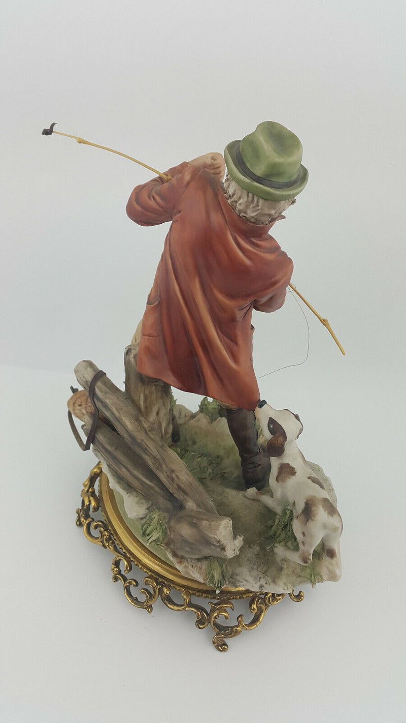 Capodimonte Large Figurine Fisherman - Broken