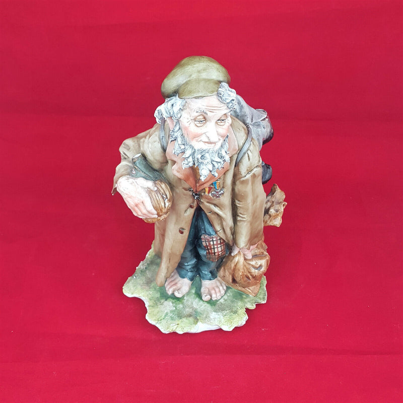 Capodimonte Figurine The War Veteran by Tyche Bruno (small chip)