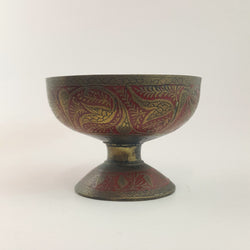 Vintage Brass Small Footed Bowl - TF 203