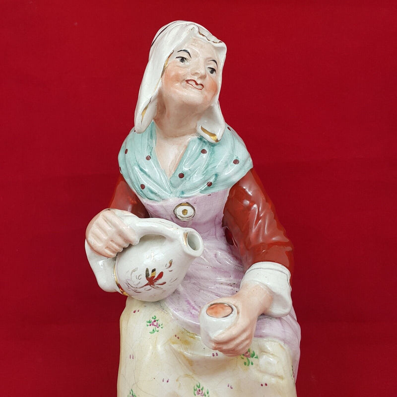 Staffordshire 19th Cent The Cobbler's Wife Nell (Slight Crack) 2.1Kg - STR 5323