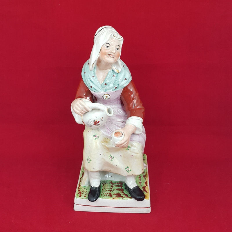 Staffordshire 19th Cent The Cobbler's Wife Nell (Slight Crack) 2.1Kg - STR 5323