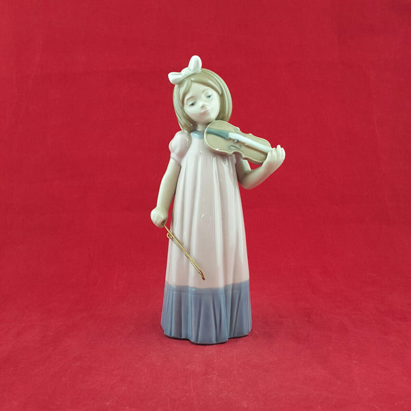 Lladro Nao - Girl With Violin 1034 - L/N 1431