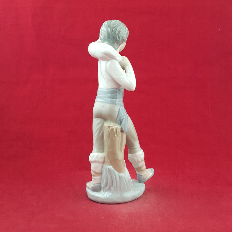 Lladro Nao Figurine - Boy Carrying Lamb - L/N 2919