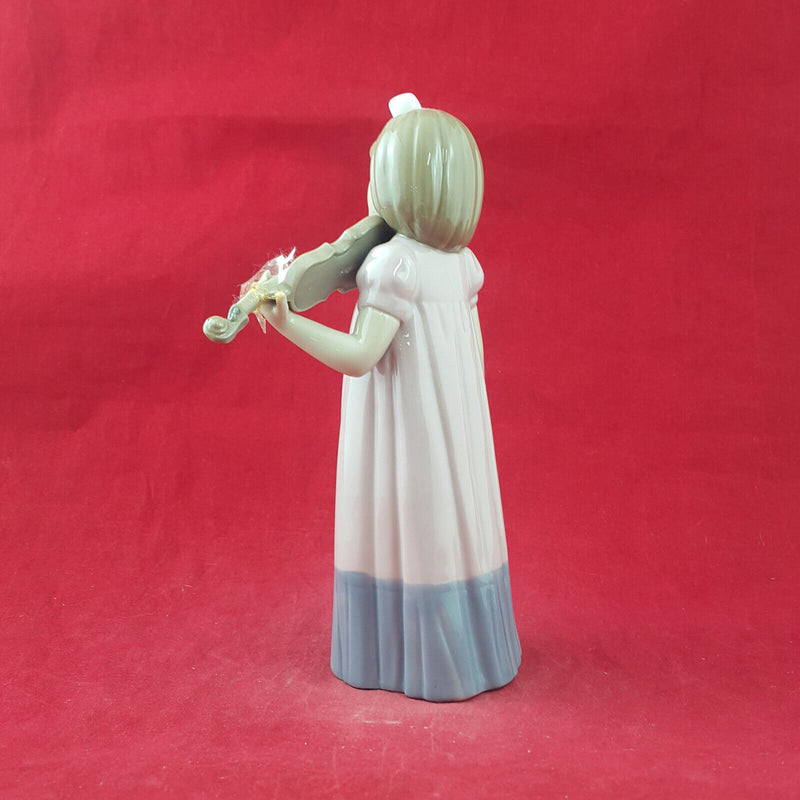 Nao By Lladro - Girl With Violin 1034 (damaged) - L/N 2462