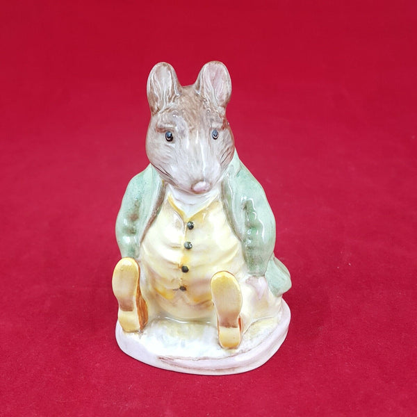 Beswick Beatrix Potter Figurine - Samuel Whiskers Purple Stamp - 6177 BSK