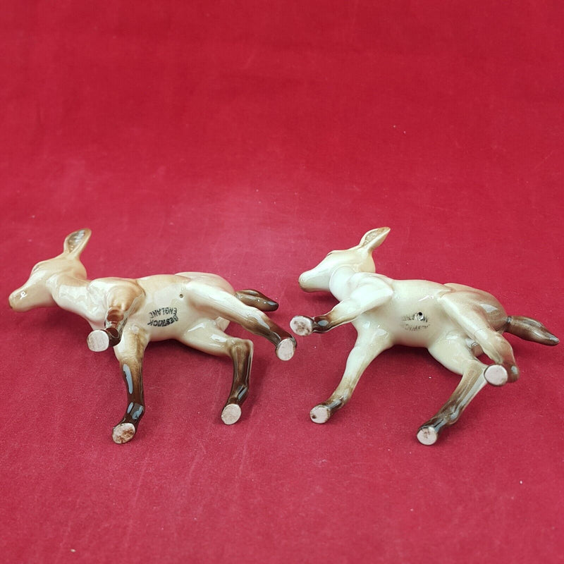 Beswick Deer Family Stag 981 Doe 999A & Two Fawn 1000B - 7240 BSK