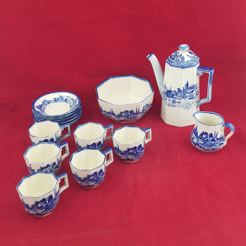 Royal Doulton - Norfolk Coffee Set (Set Of 6 - 15 Pieces) - RD 1163