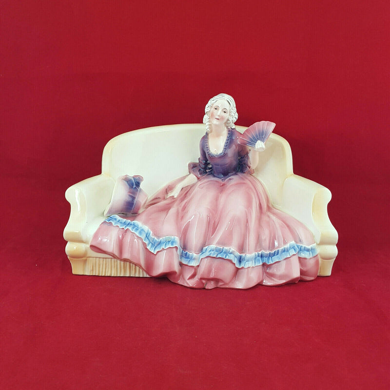 Katzhutte Porcelain Figure - Lady Sitting On A Couch 266 - NA 923