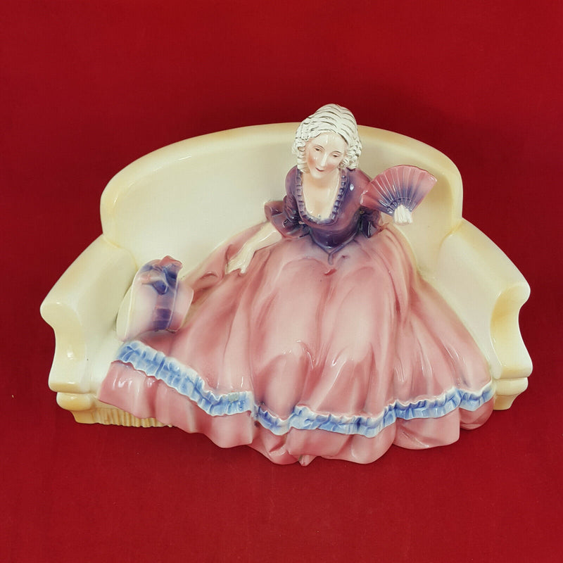 Katzhutte Porcelain Figure - Lady Sitting On A Couch 266 - NA 923