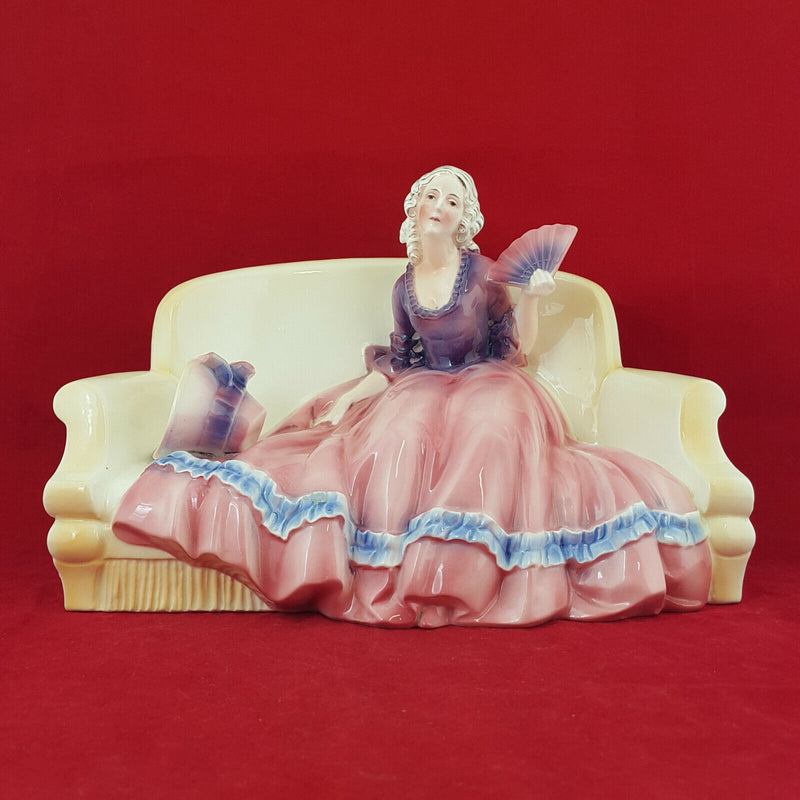 Katzhutte Porcelain Figure - Lady Sitting On A Couch 266 - NA 923