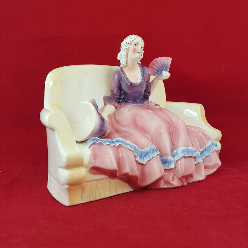 Katzhutte Porcelain Figure - Lady Sitting On A Couch 266 - NA 923