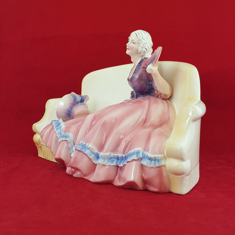 Katzhutte Porcelain Figure - Lady Sitting On A Couch 266 - NA 923