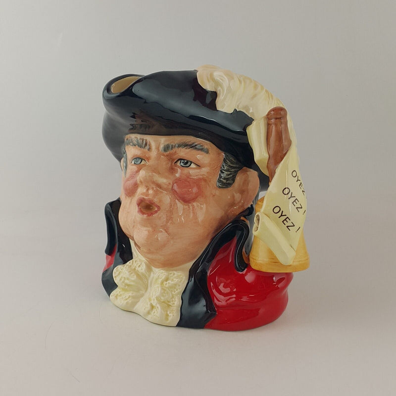 Royal Doulton Character Jug D6895 - Town Crier Scroll Handle - RD 7641