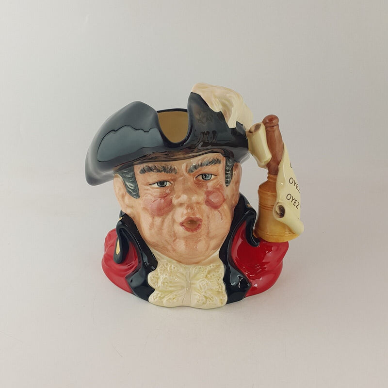 Royal Doulton Character Jug D6895 - Town Crier Scroll Handle - RD 7641