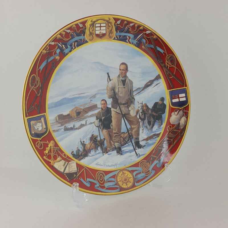 Royal Doulton PN122 Captain Scott Leaving Cape Evans Decorative Plate - RD 7688