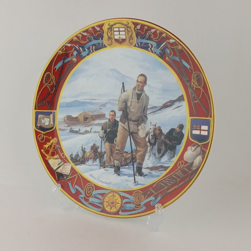 Royal Doulton PN122 Captain Scott Leaving Cape Evans Decorative Plate - RD 7688