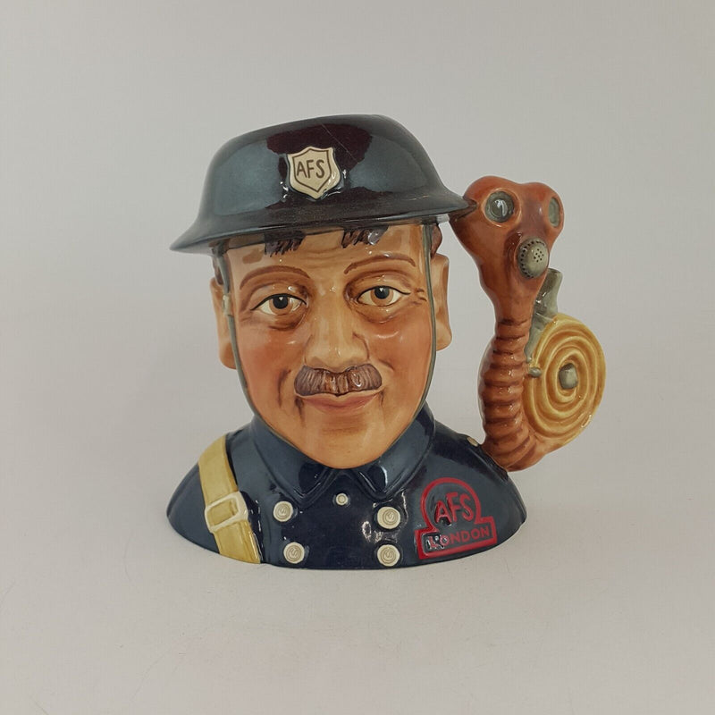 Royal Doulton Character Jug D7215 - Fireman  (Damaged) - RD 7363