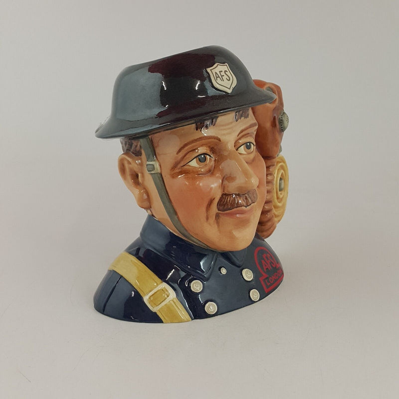 Royal Doulton Character Jug D7215 - Fireman  (Damaged) - RD 7363