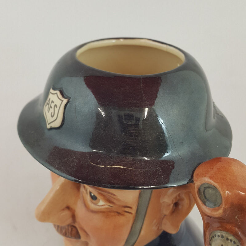 Royal Doulton Character Jug D7215 - Fireman  (Damaged) - RD 7363