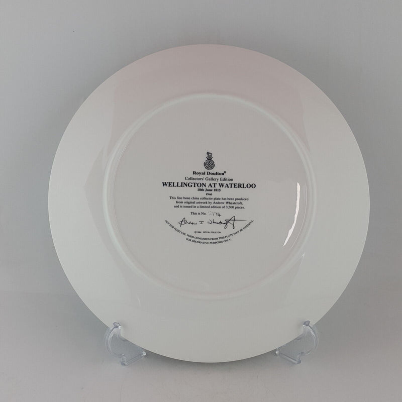 Royal Doulton PN65 Wellinton at Waterloo Decorative Plate - RD 7686