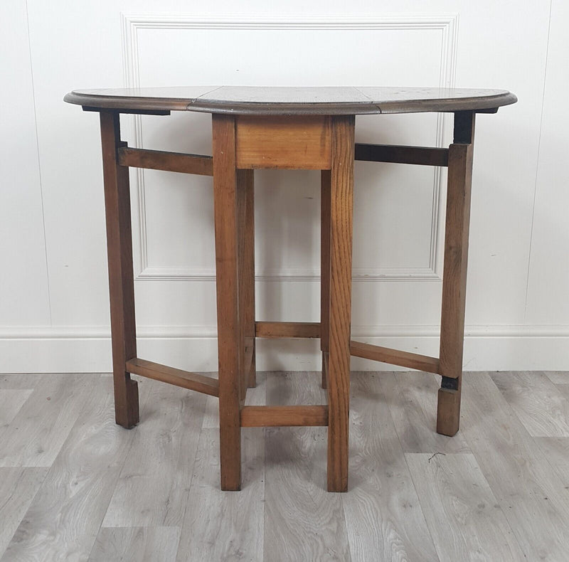 Vintage Wooden Gateleg Table - F347