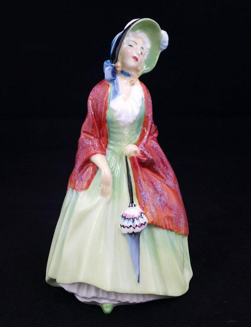 Royal Doulton Figurine Paisley Shawl HN1914 Green - Slight Marks