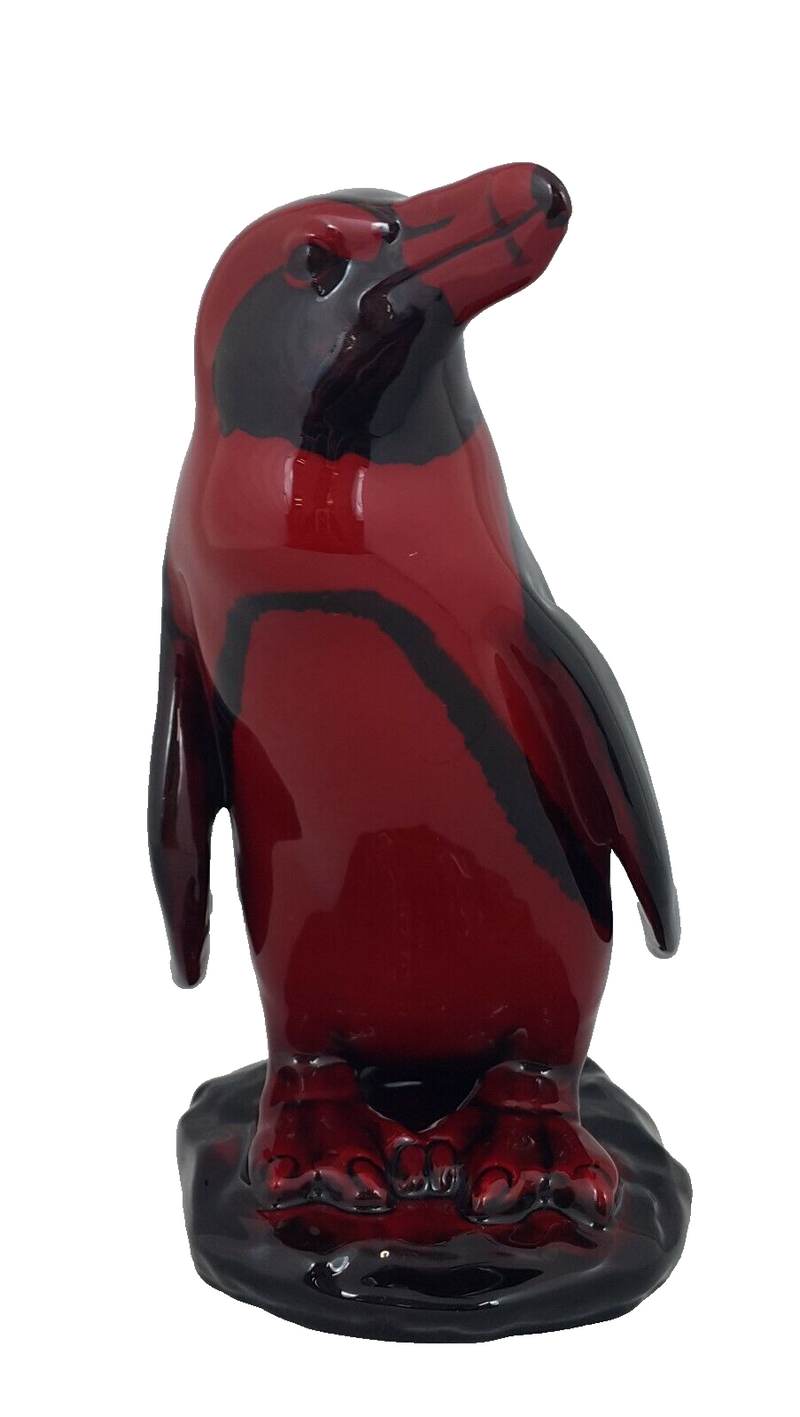 Royal Doulton Rouge Flambe Peruvian Penguin Head Raised Model No. 1287 - Scratch