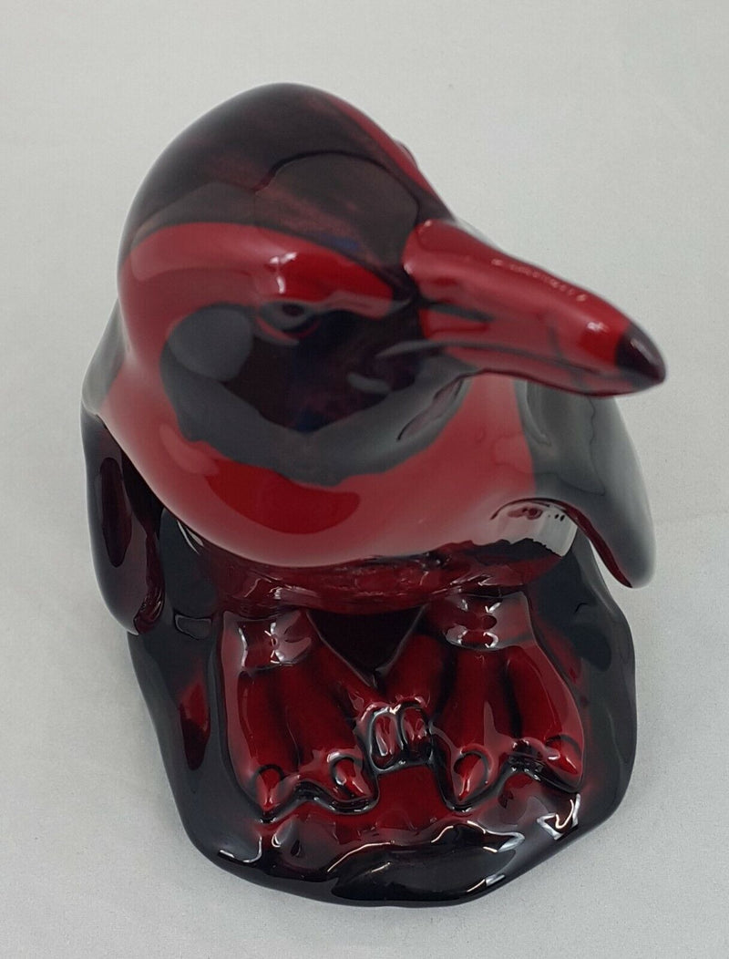 Royal Doulton Rouge Flambe Peruvian Penguin Head Raised Model No. 1287 - Scratch