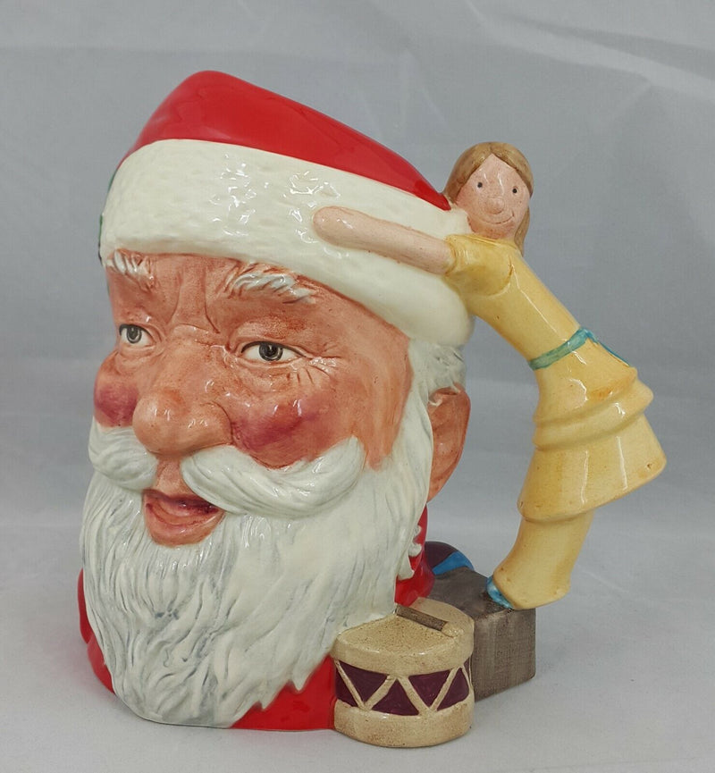 Royal Doulton Character Jug Santa Claus D6668 with Doll & Drum Large