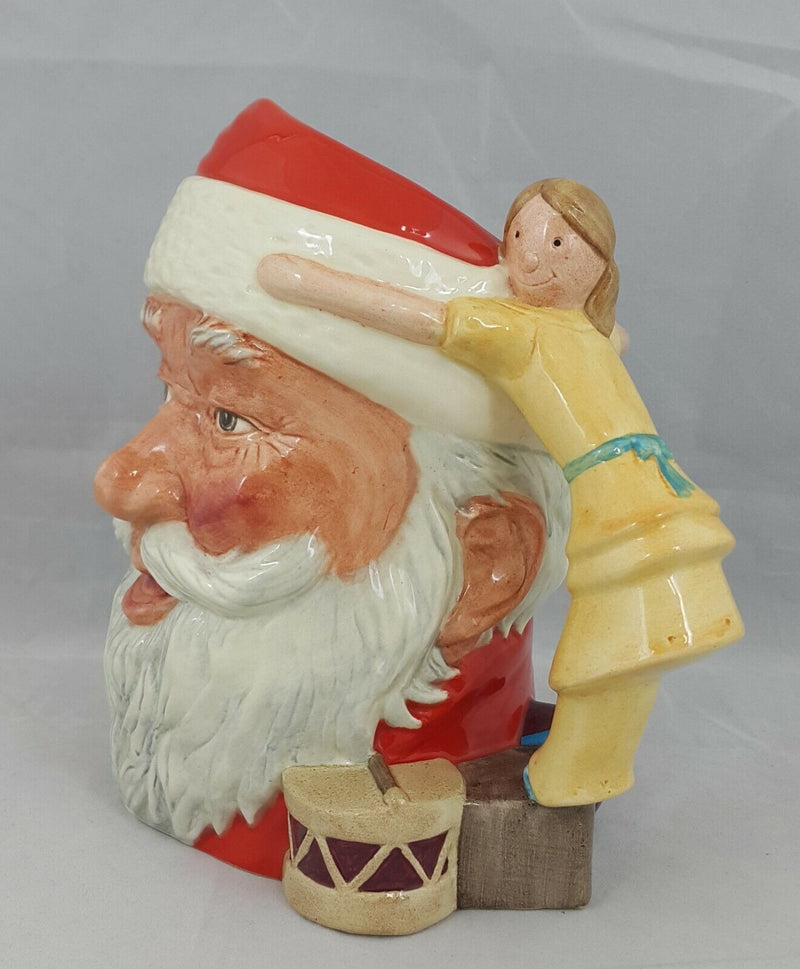 Royal Doulton Character Jug Santa Claus D6668 with Doll & Drum Large