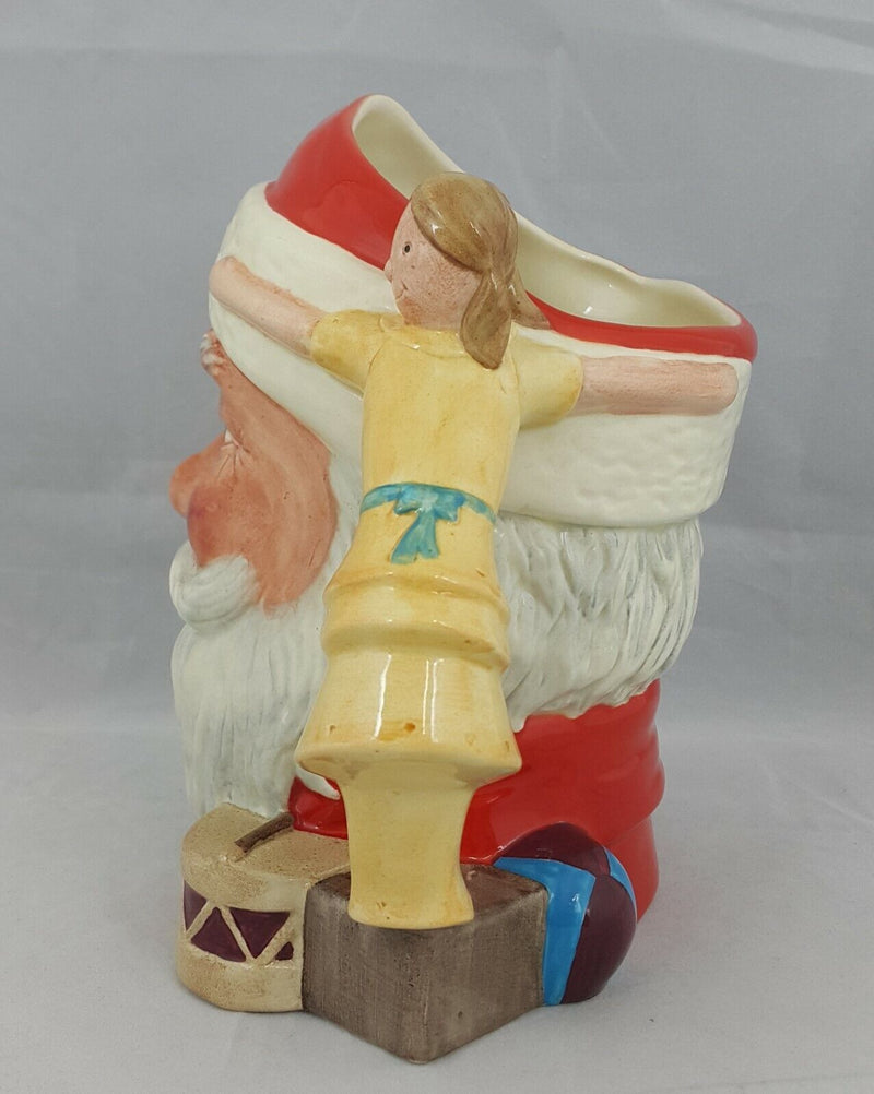 Royal Doulton Character Jug Santa Claus D6668 with Doll & Drum Large