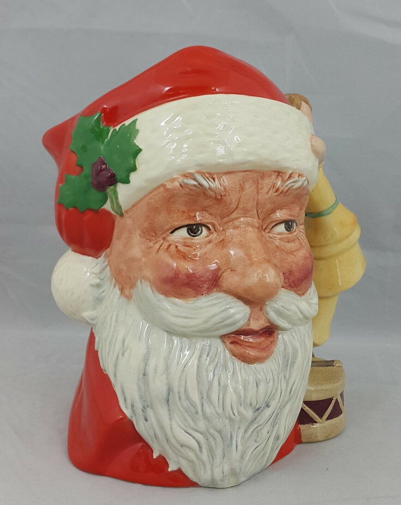 Royal Doulton Character Jug Santa Claus D6668 with Doll & Drum Large