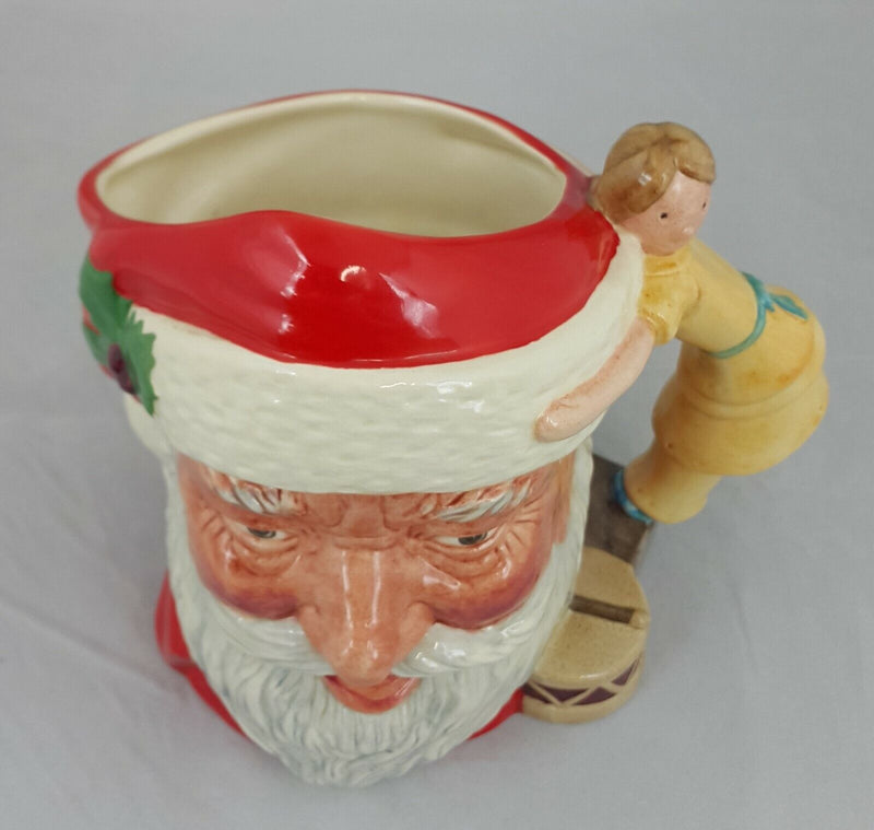 Royal Doulton Character Jug Santa Claus D6668 with Doll & Drum Large