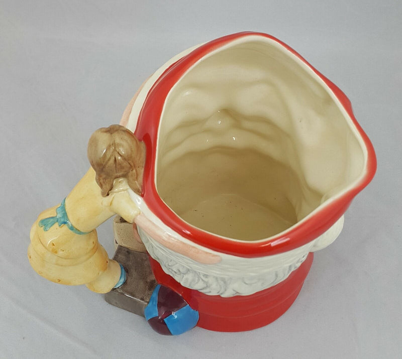 Royal Doulton Character Jug Santa Claus D6668 with Doll & Drum Large