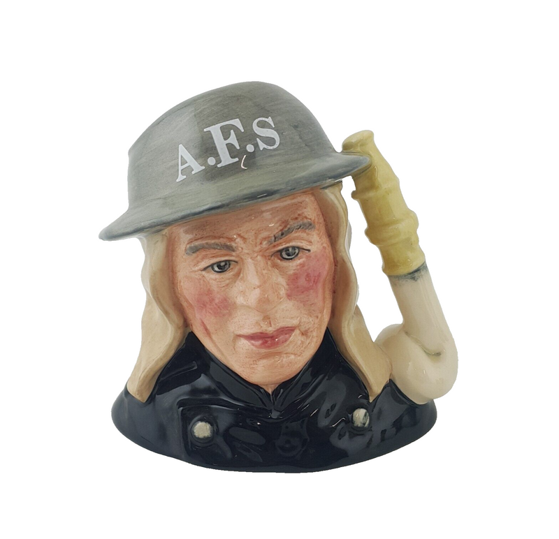 Royal Doulton Small Character Jug D6887 Auxiliary Fireman - RD 7666