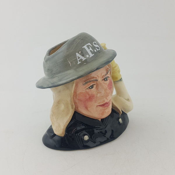 Royal Doulton Small Character Jug D6887 Auxiliary Fireman - RD 7666