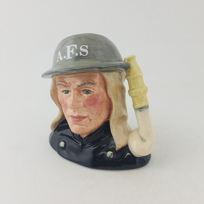 Royal Doulton Small Character Jug D6887 Auxiliary Fireman - RD 7666